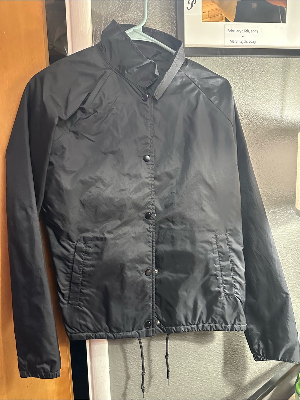 Vans Black Men's Coach-Style Windbreaker Jacket